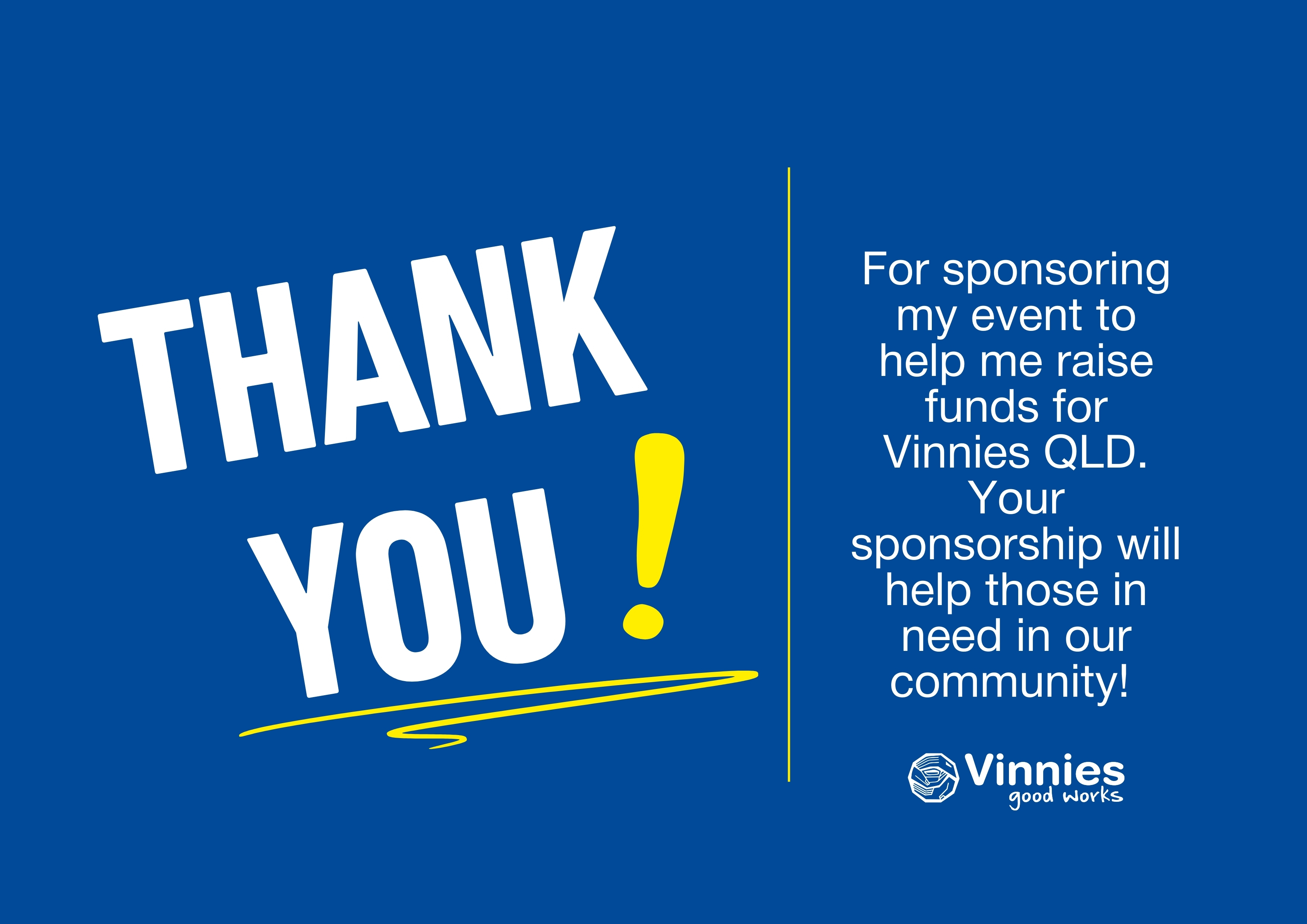 Thank You Poster - Sponsorship